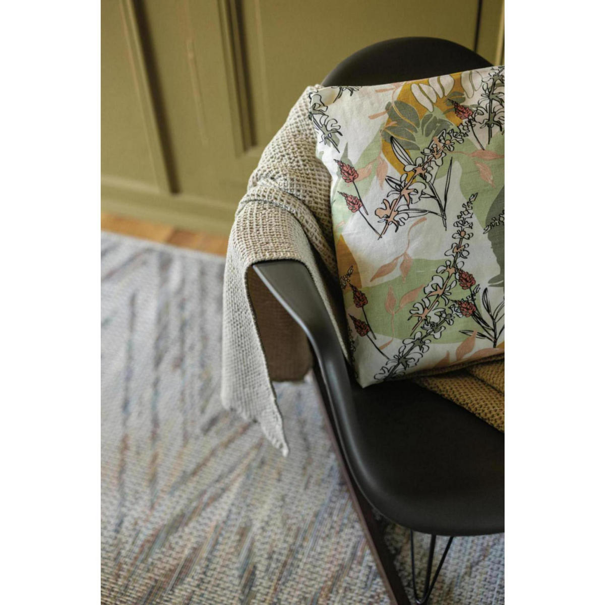 RECYCELTE DECKE Maia leinen 280 x 260 cm - Braun, Textil (280/260cm) - Vivaraise