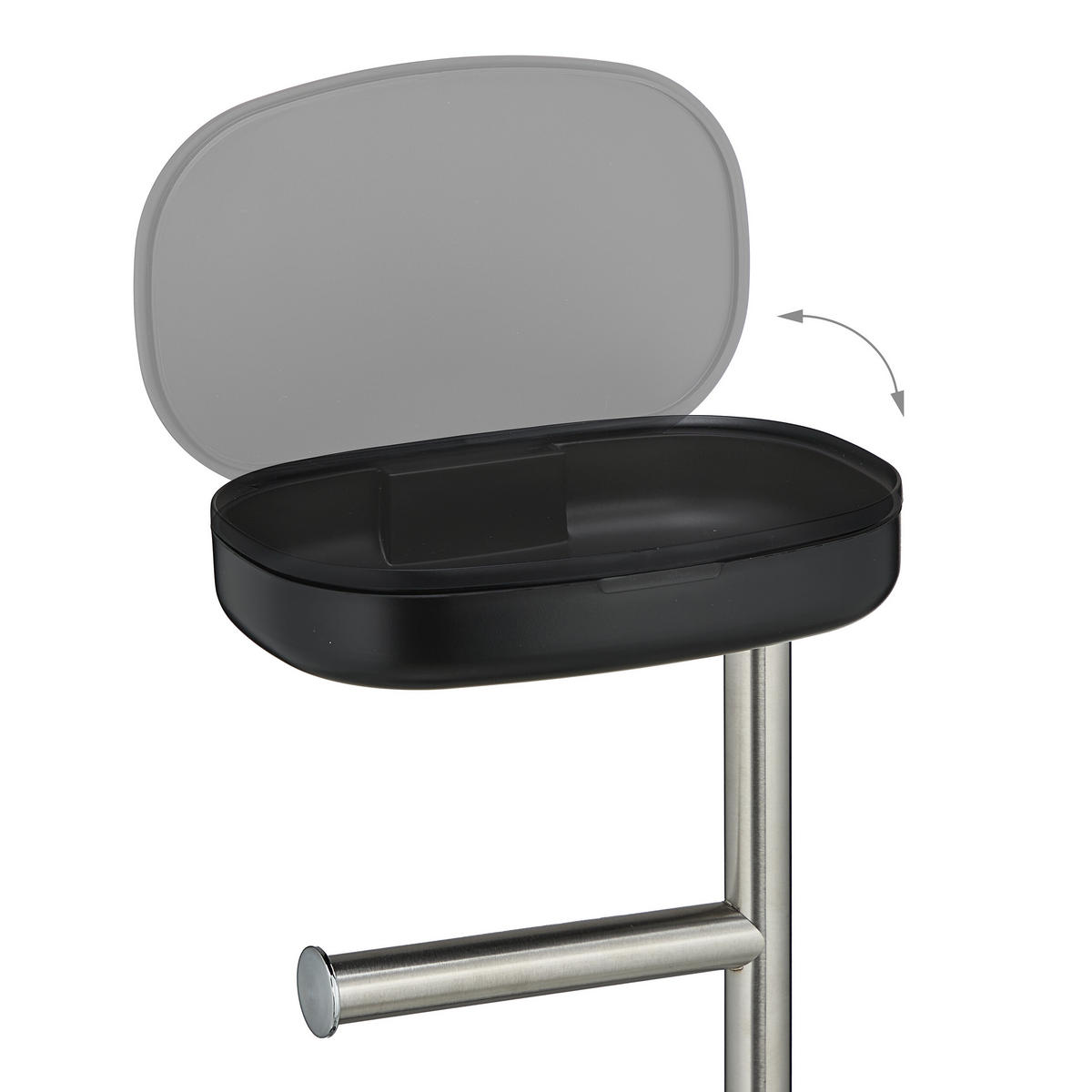 WC-GARNITUR - Multicolor, Kunststoff/Metall (31/69/16cm) - Relaxdays
