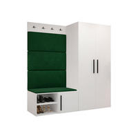 GARDEROBEN-SET Medi I - Schwarz/Weiß, Holzwerkstoff/Kunststoff (80/191/50cm) - MIRJAN24