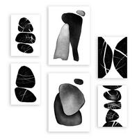 POSTER Set Mit 6 Palladian Rocks Abstrakte Liebhaber Größe A3 & A4 Rahmenlos - Klar, Papier (29.7/1cm) - Nacnic