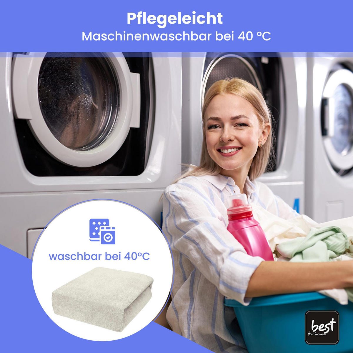 SPANNBETTLAKEN 120/200 cm, Frottee Elastisch 100 % Baumwolle Ecri - Ecru, Textil (120/200cm) - Best For Home