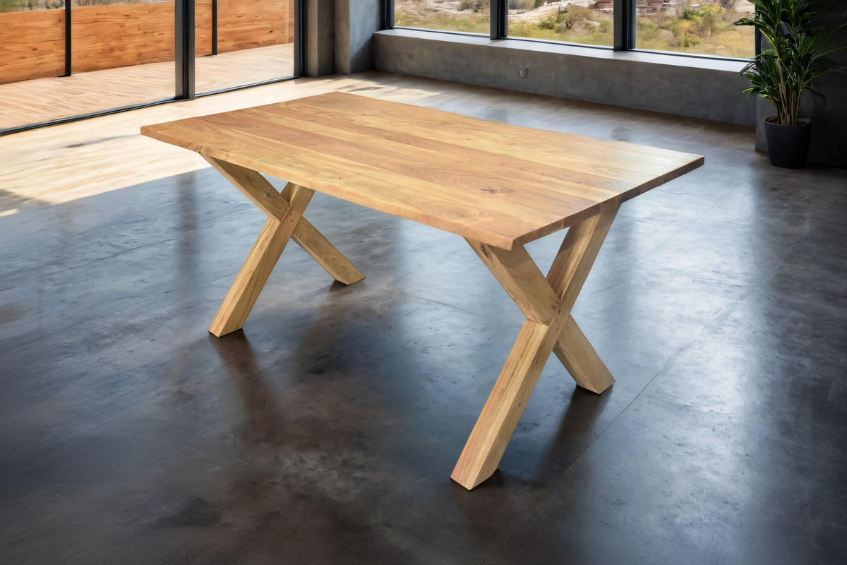 ESSTISCH MURCIA - Beige/Naturfarben, Holz (80/140/77cm) - SAM