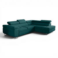 ECKSOFA Jade Mit Schlaffunktion - Türkis, Holzwerkstoff/Textil (275/202cm) - Fun Möbel