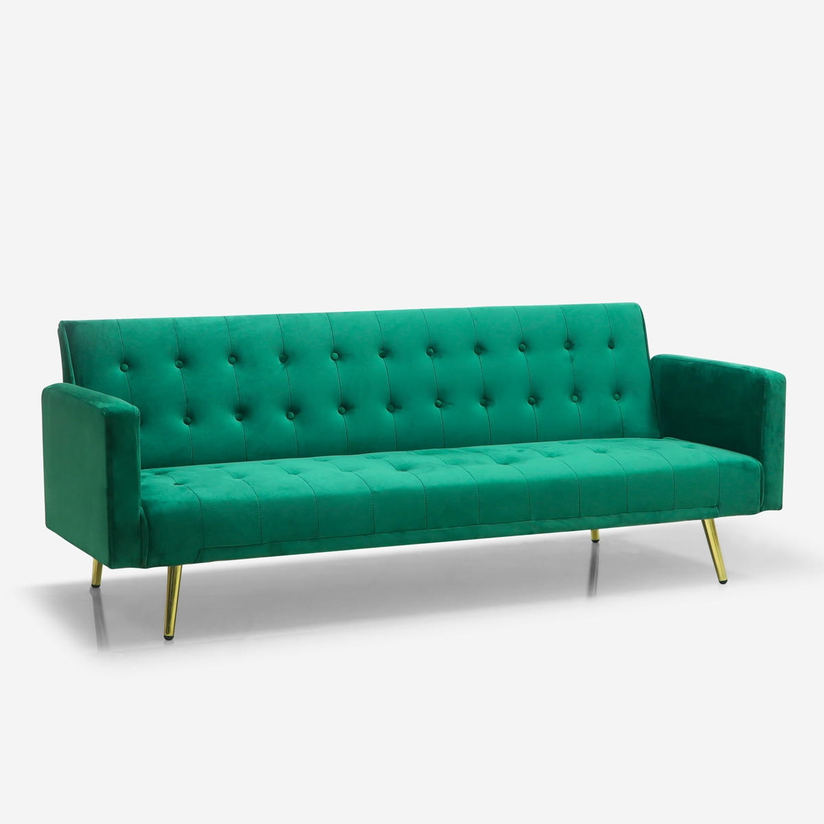 3-SITZER klappbar Caullae - Dunkel Grün - Grün, Textil (195/75/81cm) - Pasmara