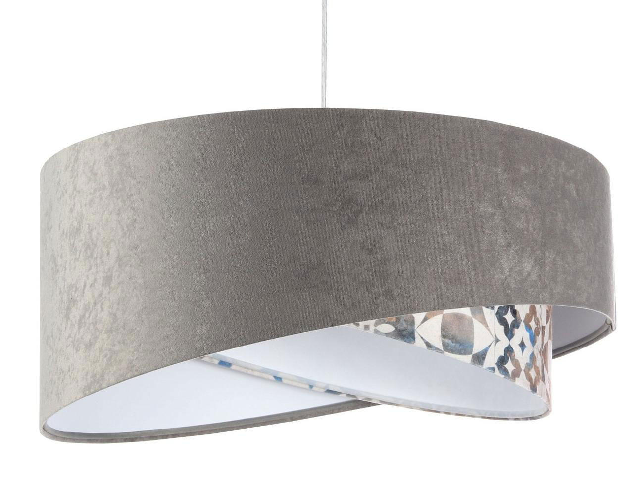 HÄNGELEUCHTE Grau 50/23 cm - Weiß, Kunststoff (50/1/23cm) - ONZENO
