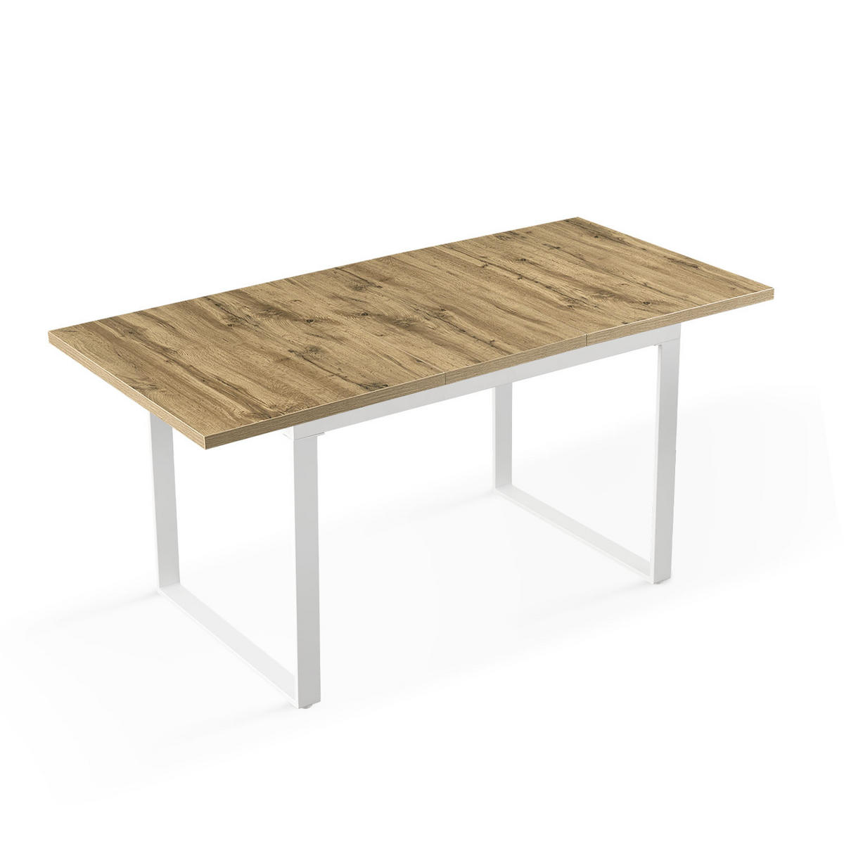 ESSTISCH LEVIN 120-160/80/76 cm Eiche - Eichefarben, Holz (80/120/76cm) - B&D Home