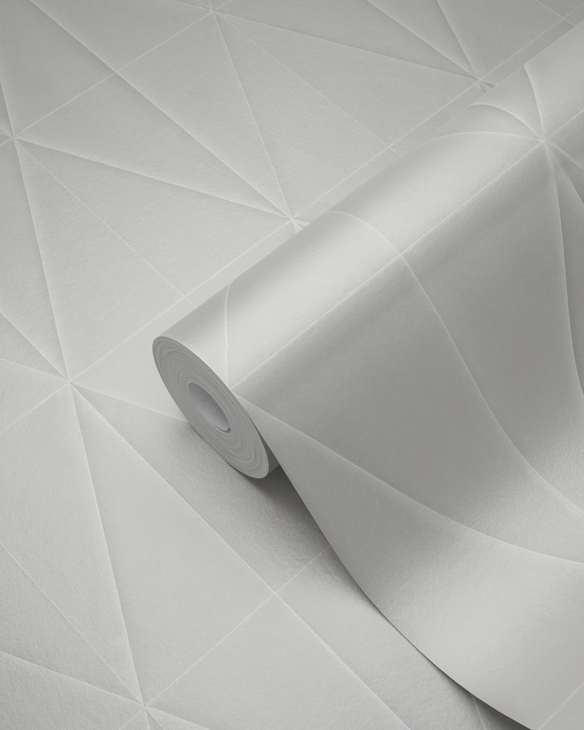 TAPETE grafische Form 53 cm x 10.05 m - Grau, Papier (53/1000cm) - Origin Wallcoverings