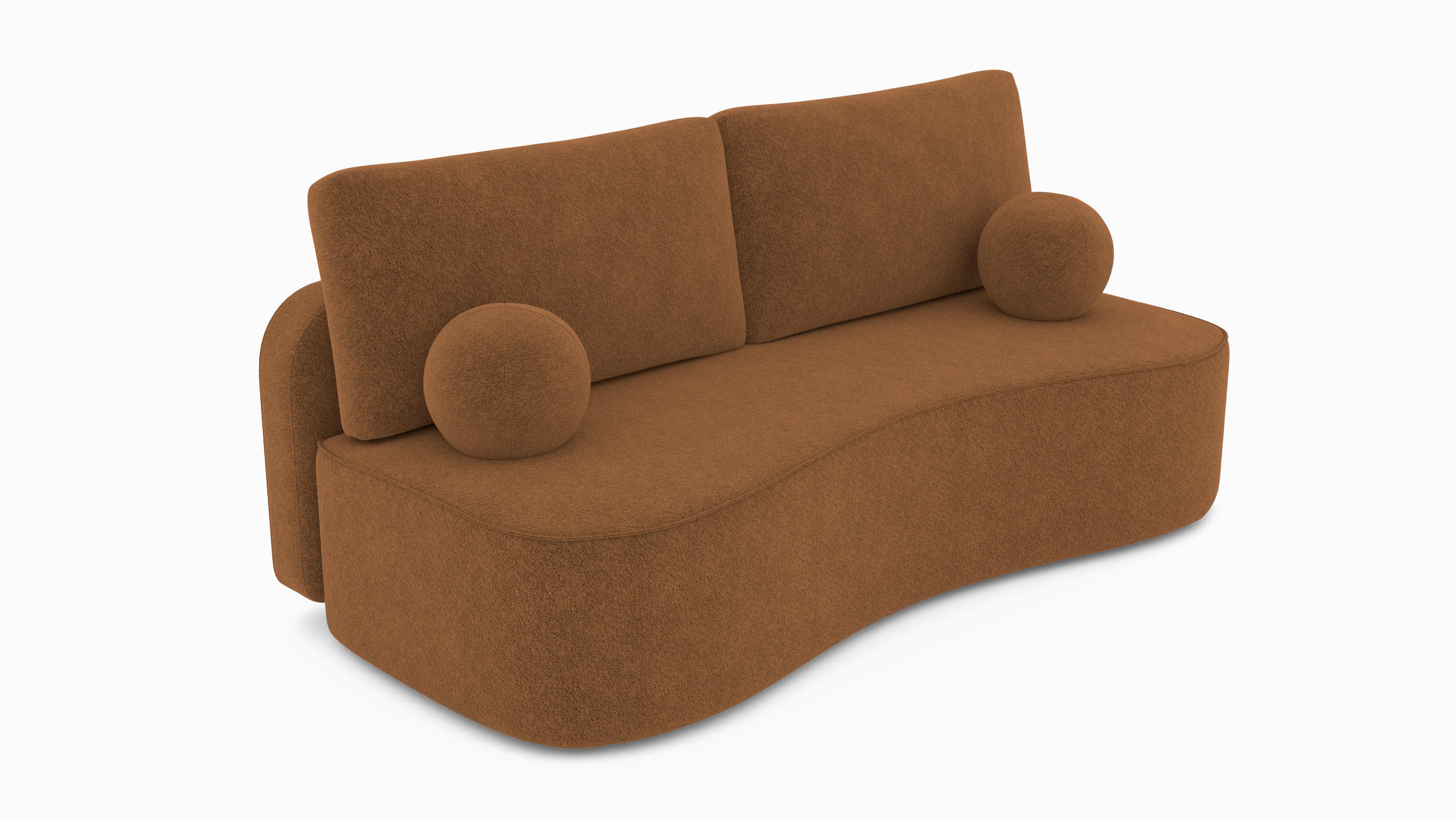 Masseno Bettsofa Braun 101x93x207 cm