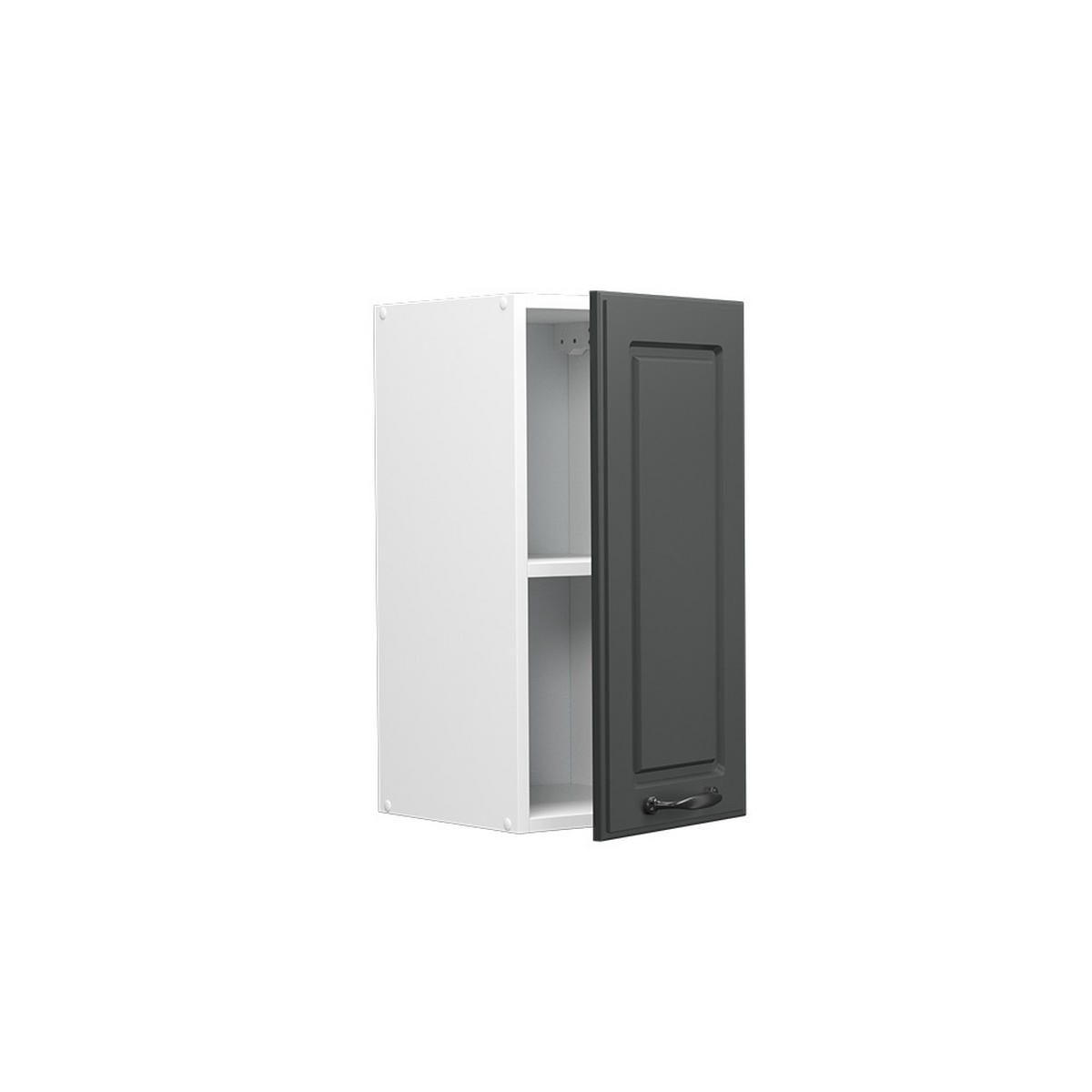 HÄNGESCHRANK R-Line Anthrazit Landhaus 30 cm - Anthrazit/Weiß, Holzwerkstoff (30/60/31cm) - Vicco