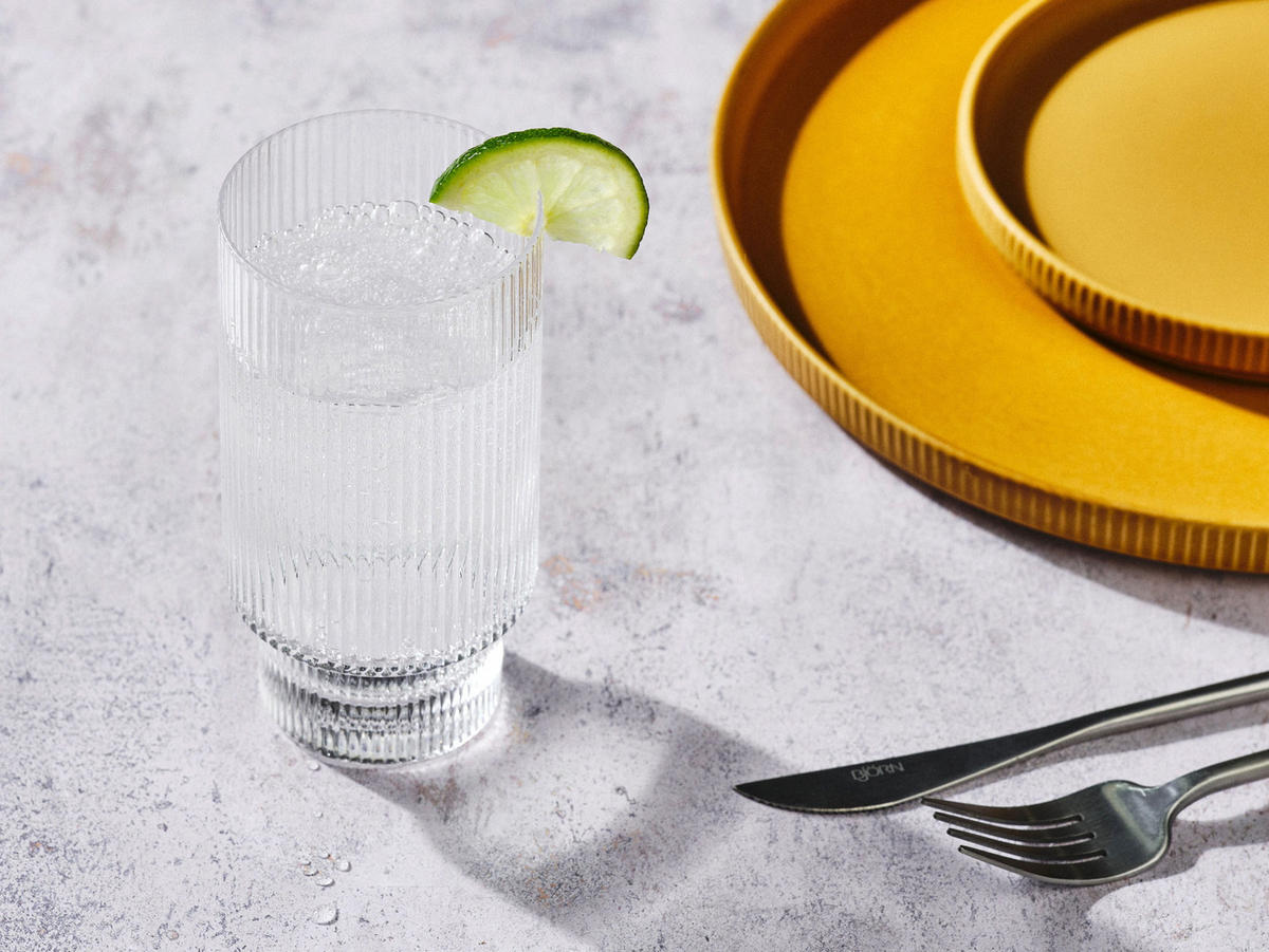 LONGDRINKGLÄSER Linje 380ml - 6er-Set - Transparent - Transparent, Glas (0.38L) - Björn