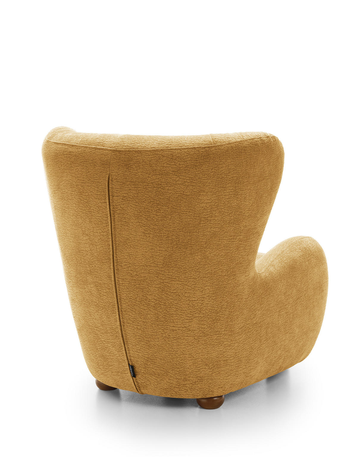 SESSEL MIST, Polstersessel Klassisch Loungesessel, Chenille-Stoff Gelb - Gelb, Holz/Holzwerkstoff (88/91/100cm) - MASSENO