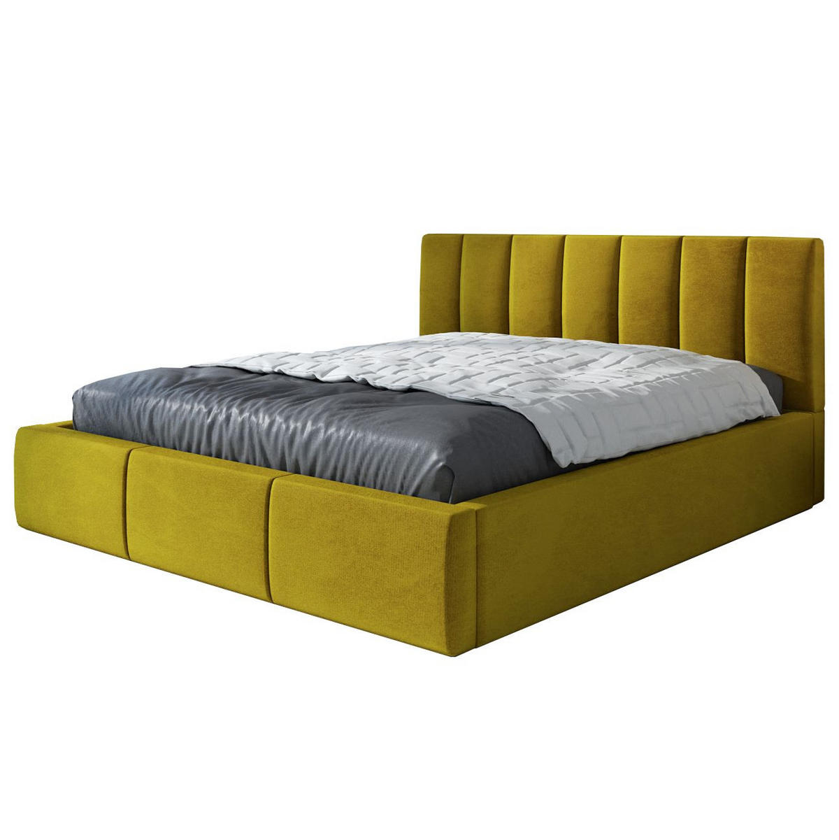 POLSTERBETT IGI 160x200 Goldfarben - Goldfarben, Textil (160/200cm) - A&J MöbelLand