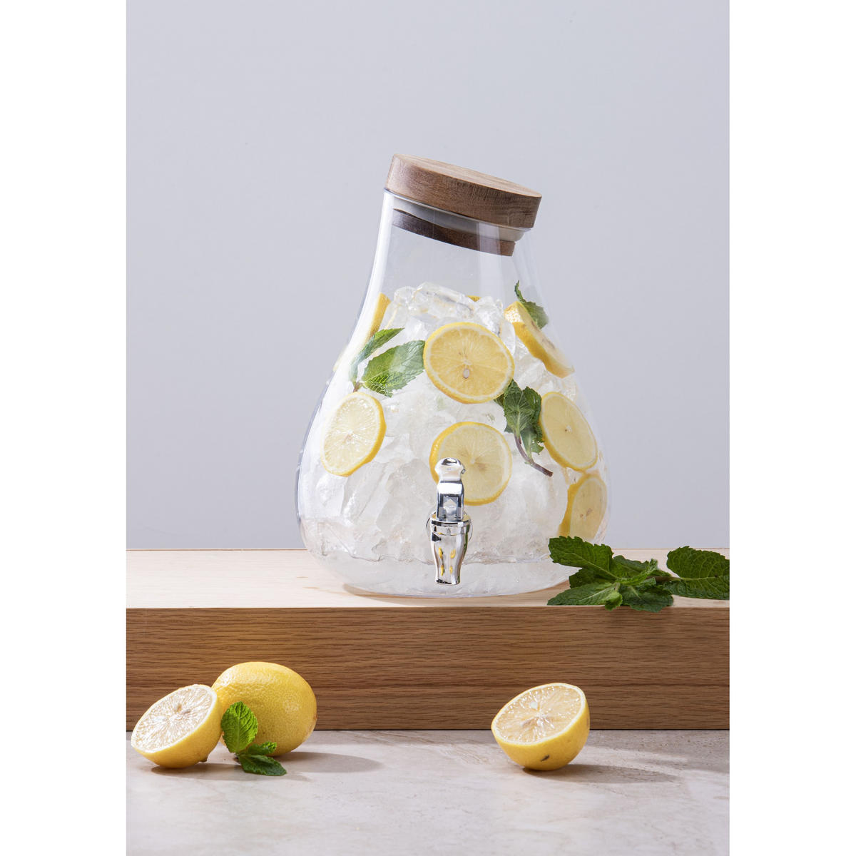 GETRÄNKESPENDER Gather - Klar, Glas (4L) - Ladelle