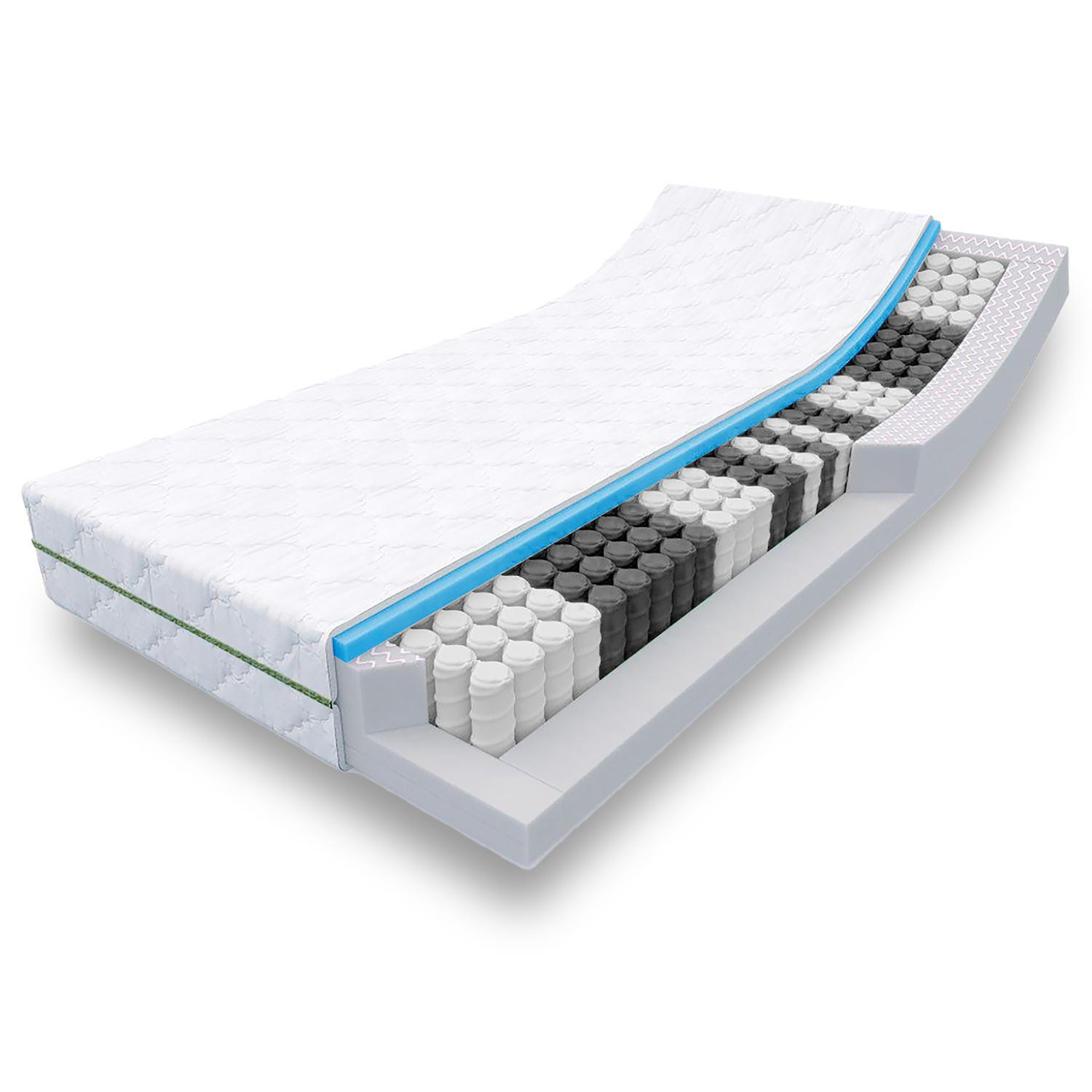 FEDERKERNMATRATZE Smart 90x190 cm - Weiß, Textil (90/190cm) - Sleezzz