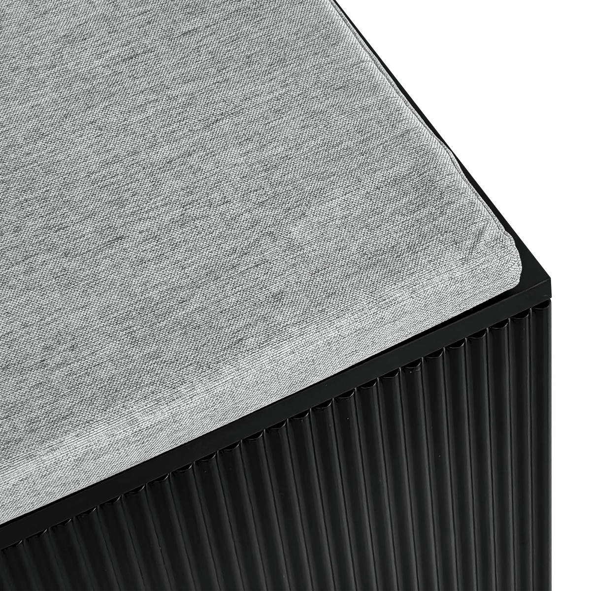 SCHUHSCHRANK aus Spanplatte 83x35x101cm in Schwarz mit 2 Schubladen - Schwarz, Holzwerkstoff (83/101/35cm) - Modfu