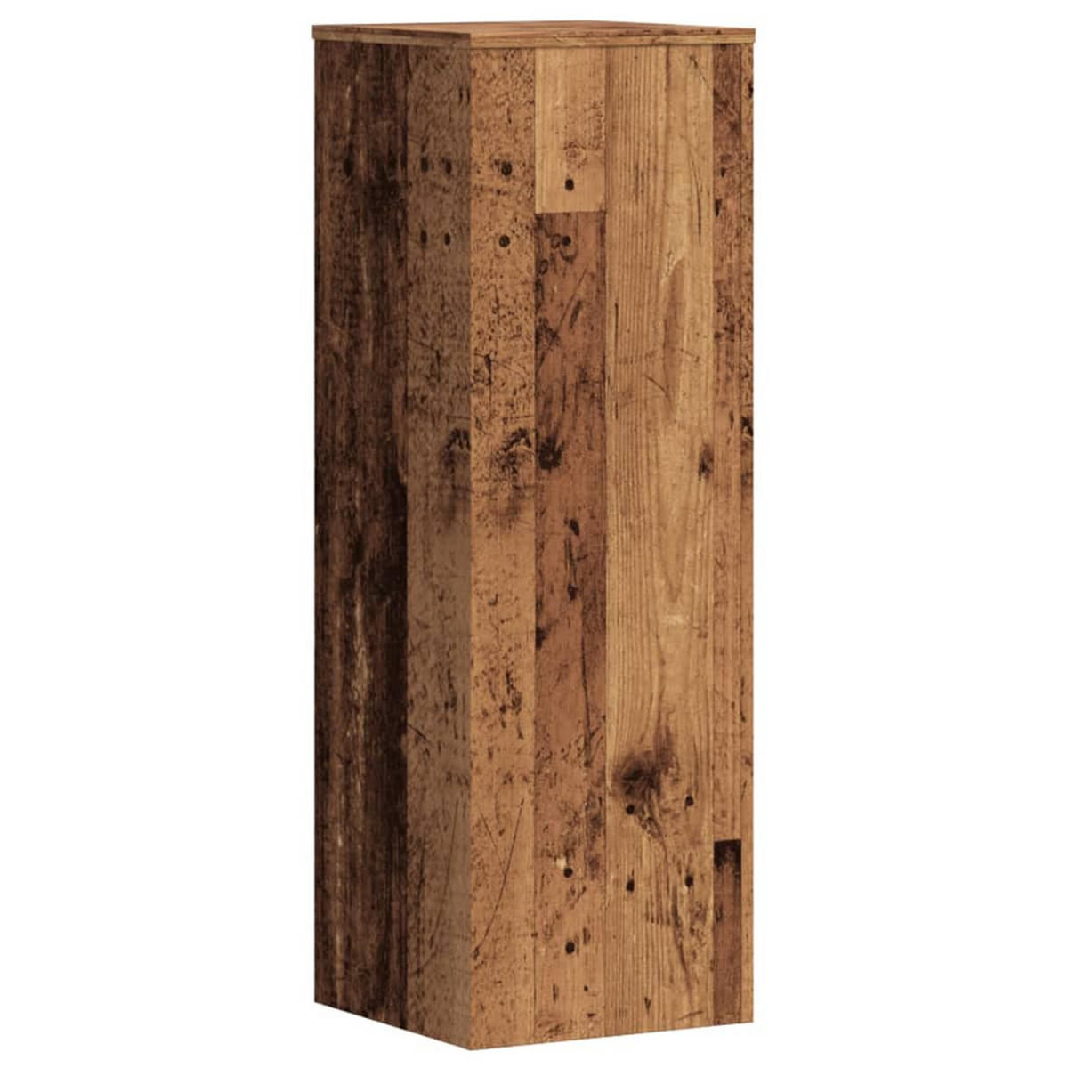 PFLANZENSTÄNDER 2er Set Altholz-Optik 33/33/100 Cm Holzwerkstoff - Braun, Holzwerkstoff (33/100/33cm) - vidaXL