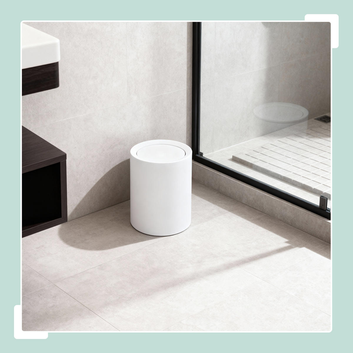 KOSMETIKEIMER - Weiß, Kunststoff (20/26/20cm) - Relaxdays