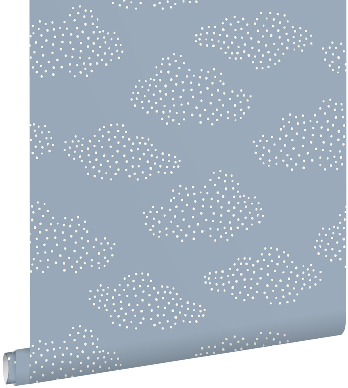 TAPETE kleine Wolken 50 x 900 cm - Blau, Papier (50/0.1cm) - ESTAhome