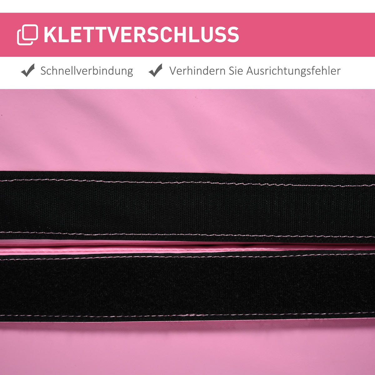 TANZSTANGENMATTE, Ø 150cm Stangentanz Schutzmatte, 5 cm dick Pole Dance Matte - Rosa, Kunststoff (150/150cm) - HOMCOM