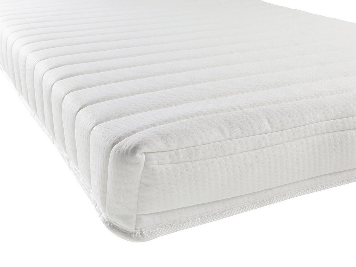 STANDARDMATRATZE - 1 Person - Stoff - Weiß - - Weiß, Textil (80/200cm) - Vente-Unique