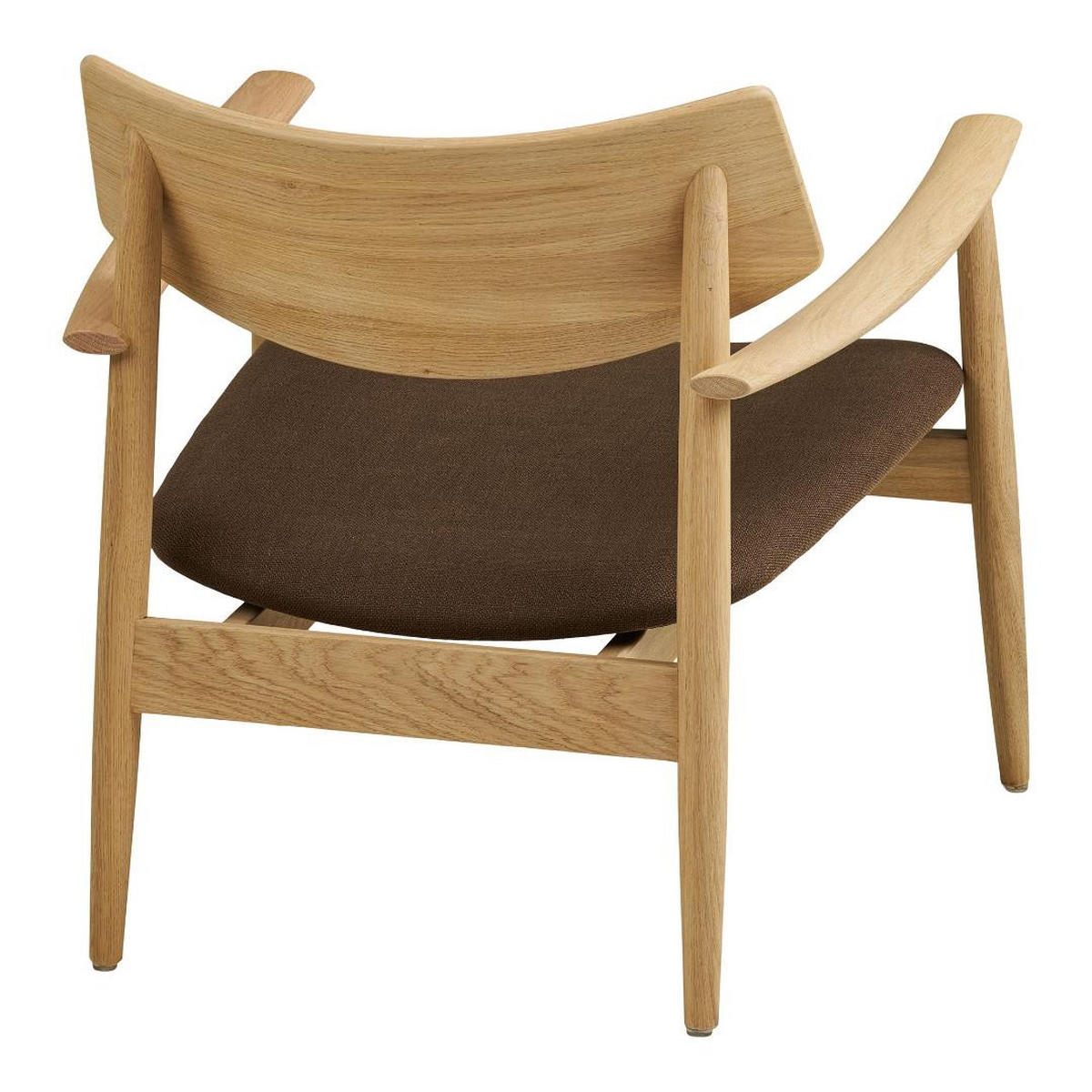 FÅTÖLJ Gina 68 x 68 x 72 cm – ekfärgad - Ekfärgad, Trä/Textil (68/72/68cm) - ebuy24