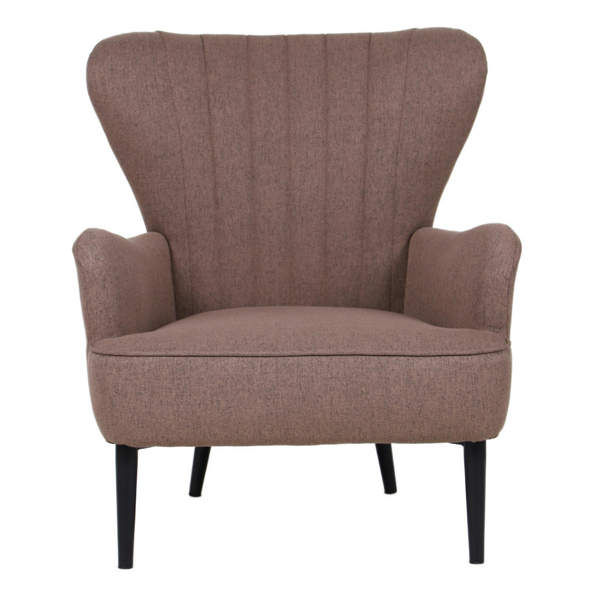 OHRENSESSEL Arthur Stoff - Braun, Textil (76/89/78cm) - SVITA