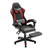 GAMINGSTUHL Schwarz-Rot,mit Massage,Fußstütze, Ergonomisch, Verstellbar - Rot, Metall (26/59/77cm) - Rattrix