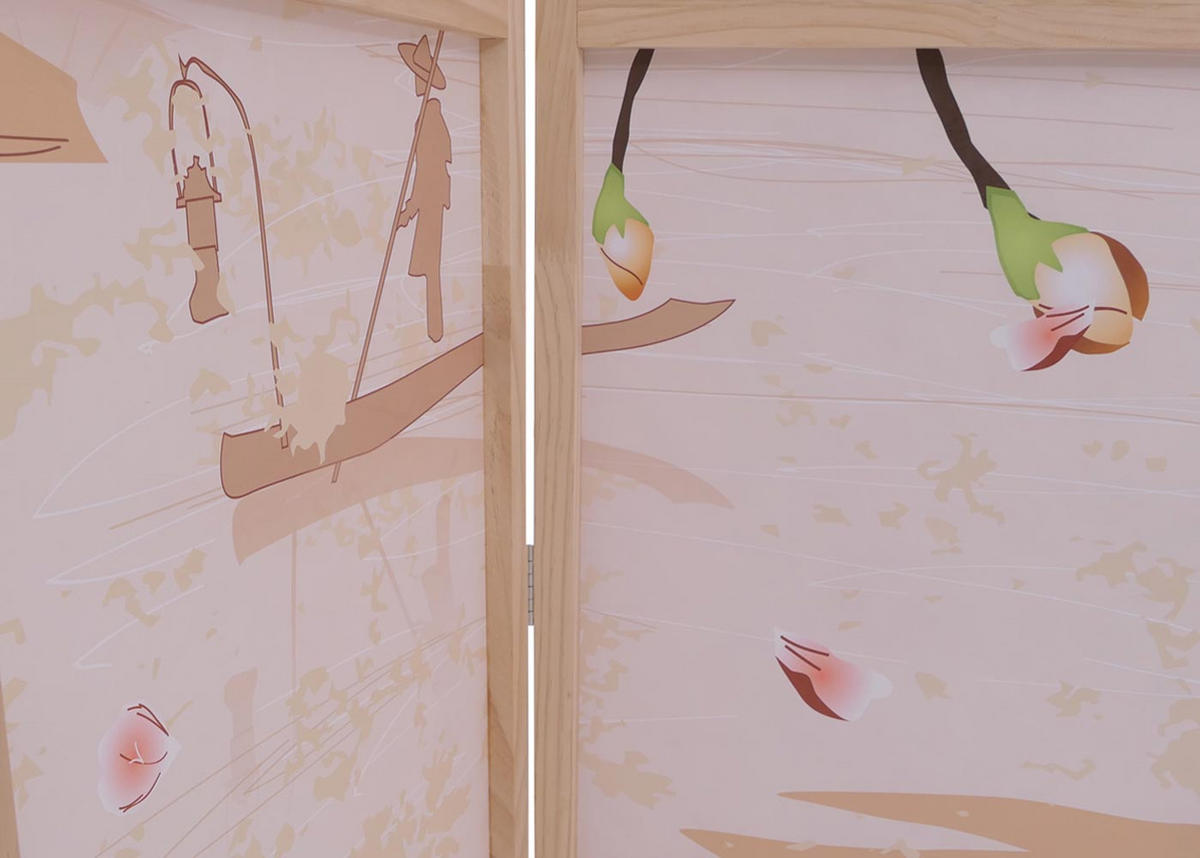 PARAVENT Pink - Pink, Holz (227/170/2cm) - MCW