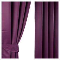 VERDUNKELUNGSVORHÄNGE Fischgrät mit Thermo-Funktion, Ösen 228/137 cm - Aubergine, Textil (228/137cm) - Homescapes