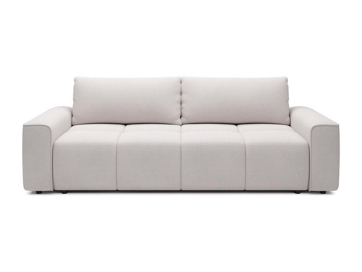 4-SITZER-SCHLAFSOFA aus beige texturiertem Stoff MINTURNO - Beige, Textil (250/87/107cm) - Vente-Unique