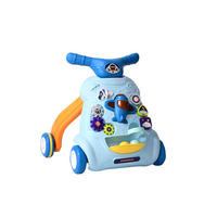 LAUFLERNHILFE Space blau Licht zwei Bälle verschiedene Formen Zahnräder - Blau, Kunststoff (47/52/48cm) - Lorelli