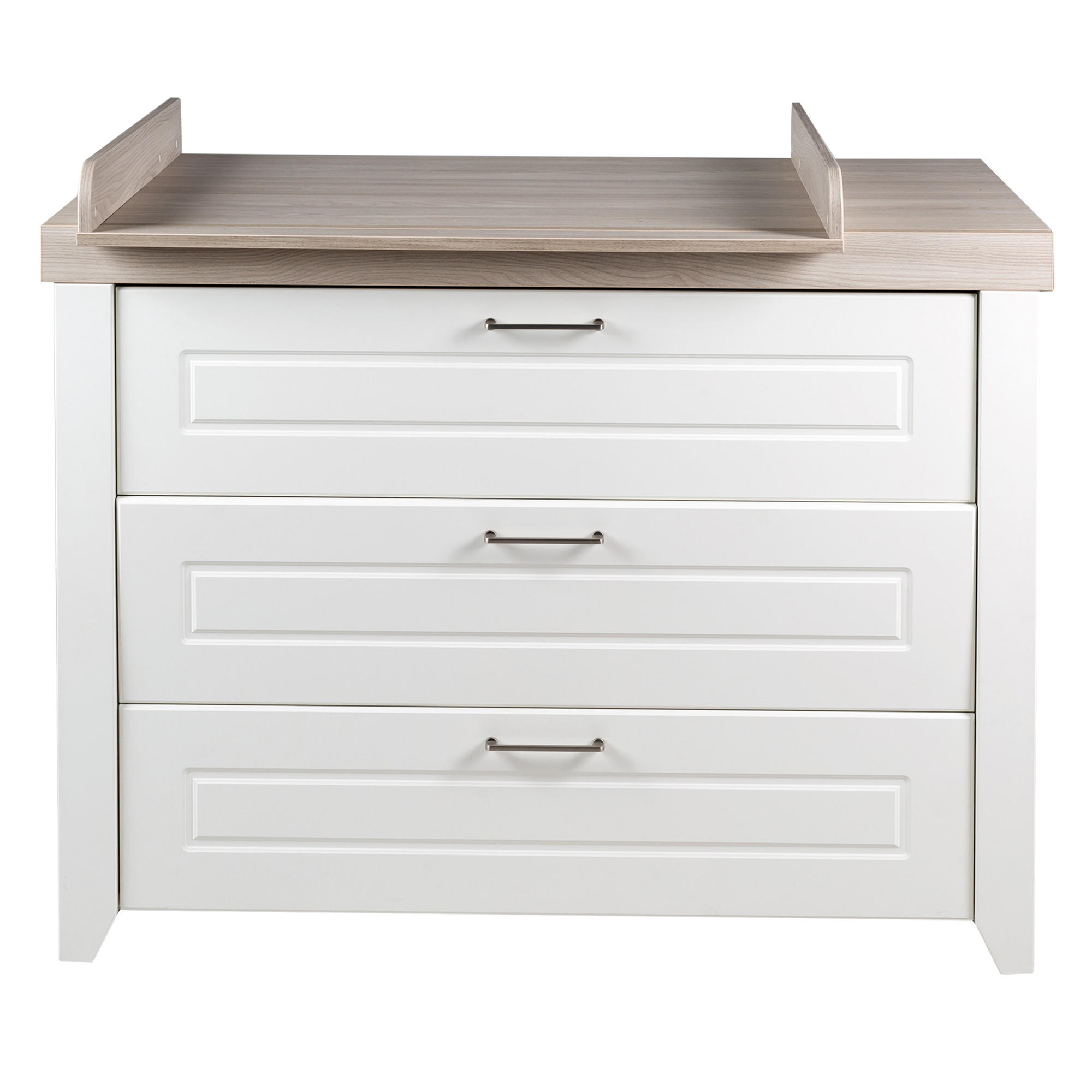 WICKELKOMMODE Felicia - Weiß, Holzwerkstoff/Metall (120/98/75cm) - Roba