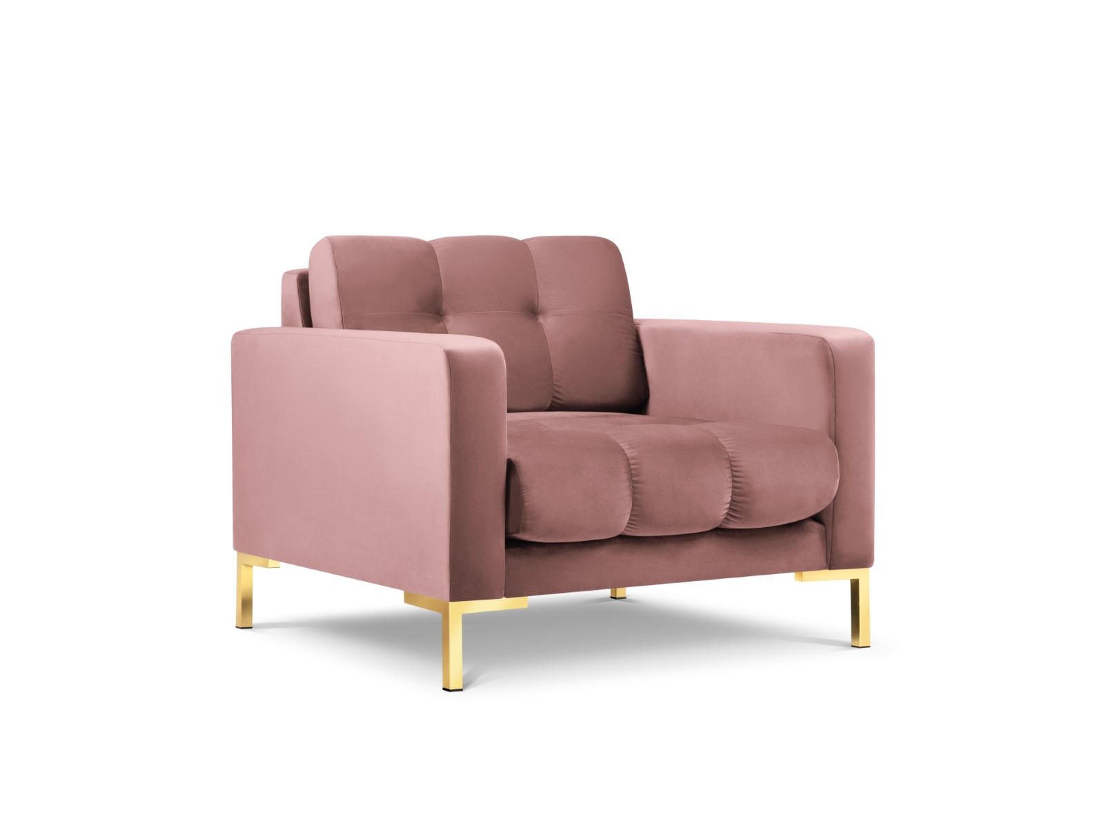 SESSEL Mamaia aus Samt rosa - Pink, Textil (92/75/87cm) - Micadoni