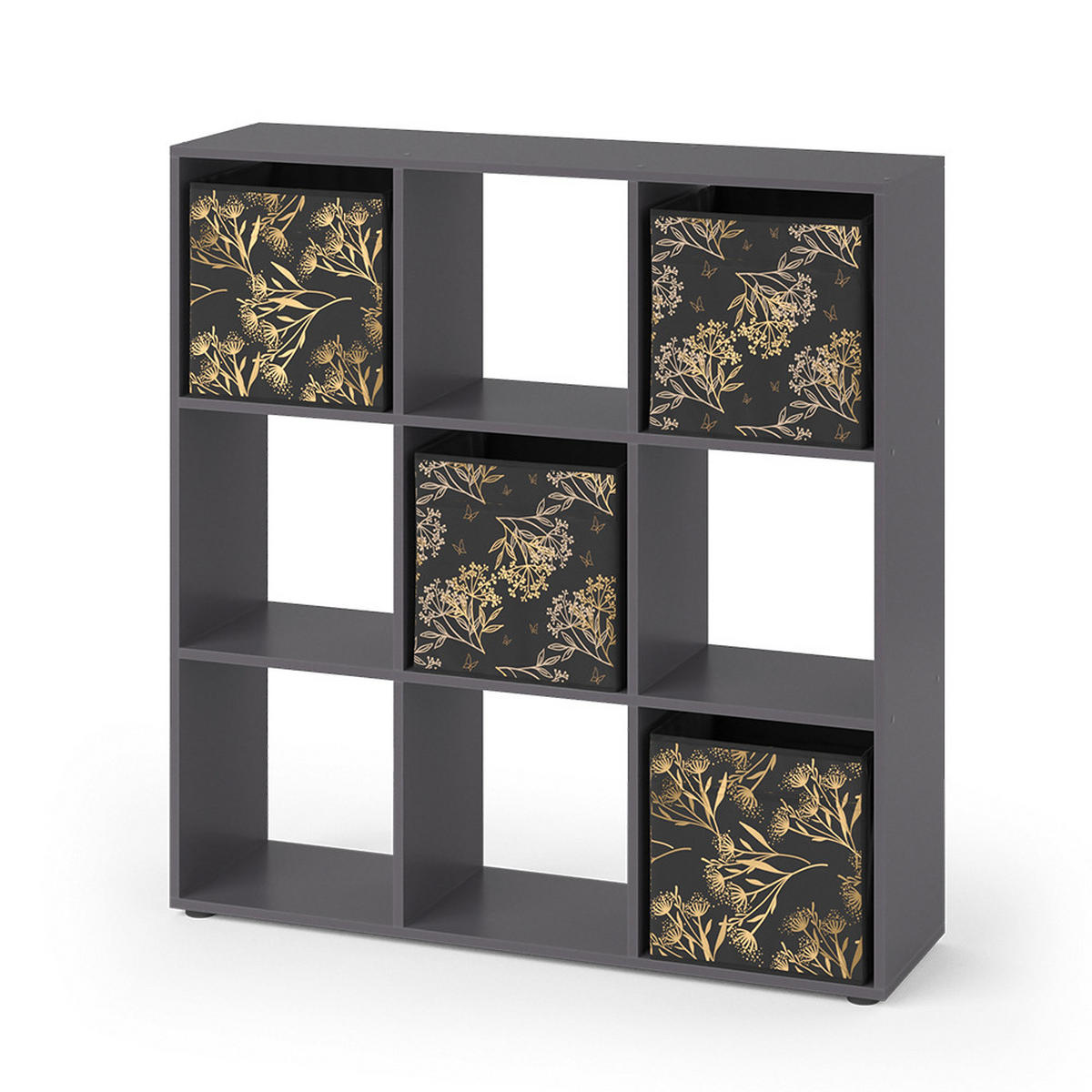 DĚLICÍ STĚNA Nove Černá - černá, kompozitní dřevo (104/108/29cm) - Vicco