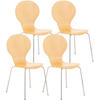 BESUCHERSTUHL Ede - 2er Set natura - Naturfarben, Metall (43/86/45cm) - TPFLiving