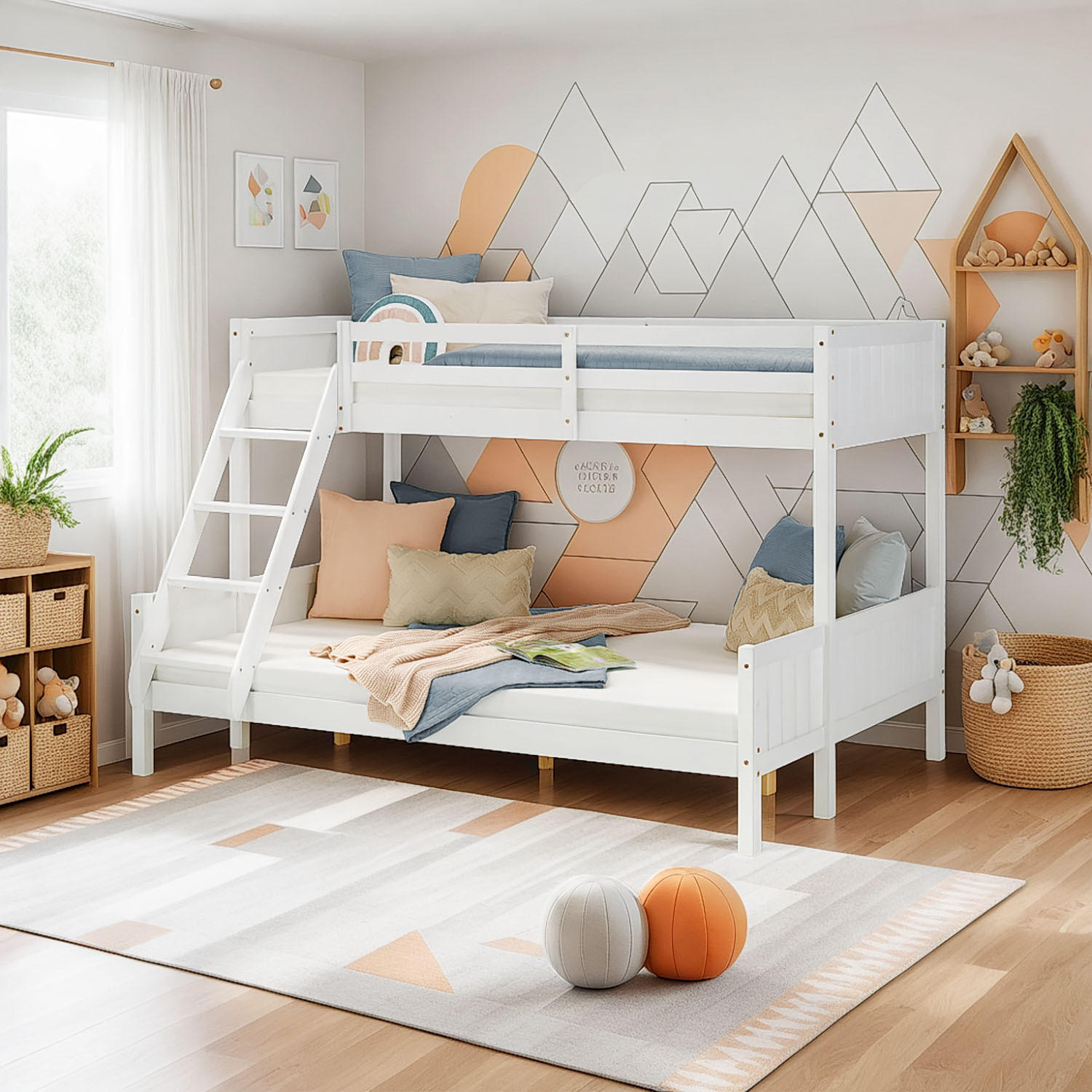 ETAGENBETT 90/200 cm 140/200 Weiß - Weiß, Holz (140/200cm) - Homestyle4u