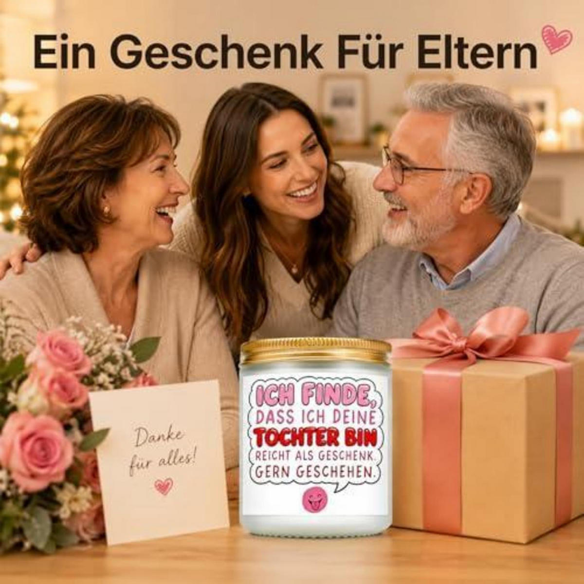 DUFTKERZE mit Spruch 3,5 OZ Lavendel Sojawachs - Multicolor, Glas (6.5cm)