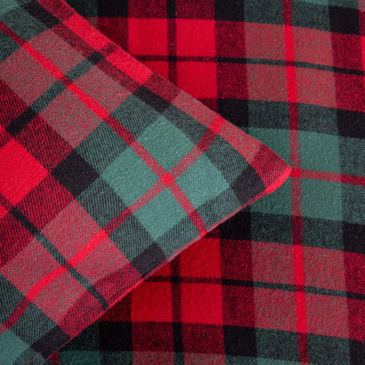 BETTWÄSCHE Tartan Flanell rot 160/200 cm - Rot, Textil (160/200cm) - Homla