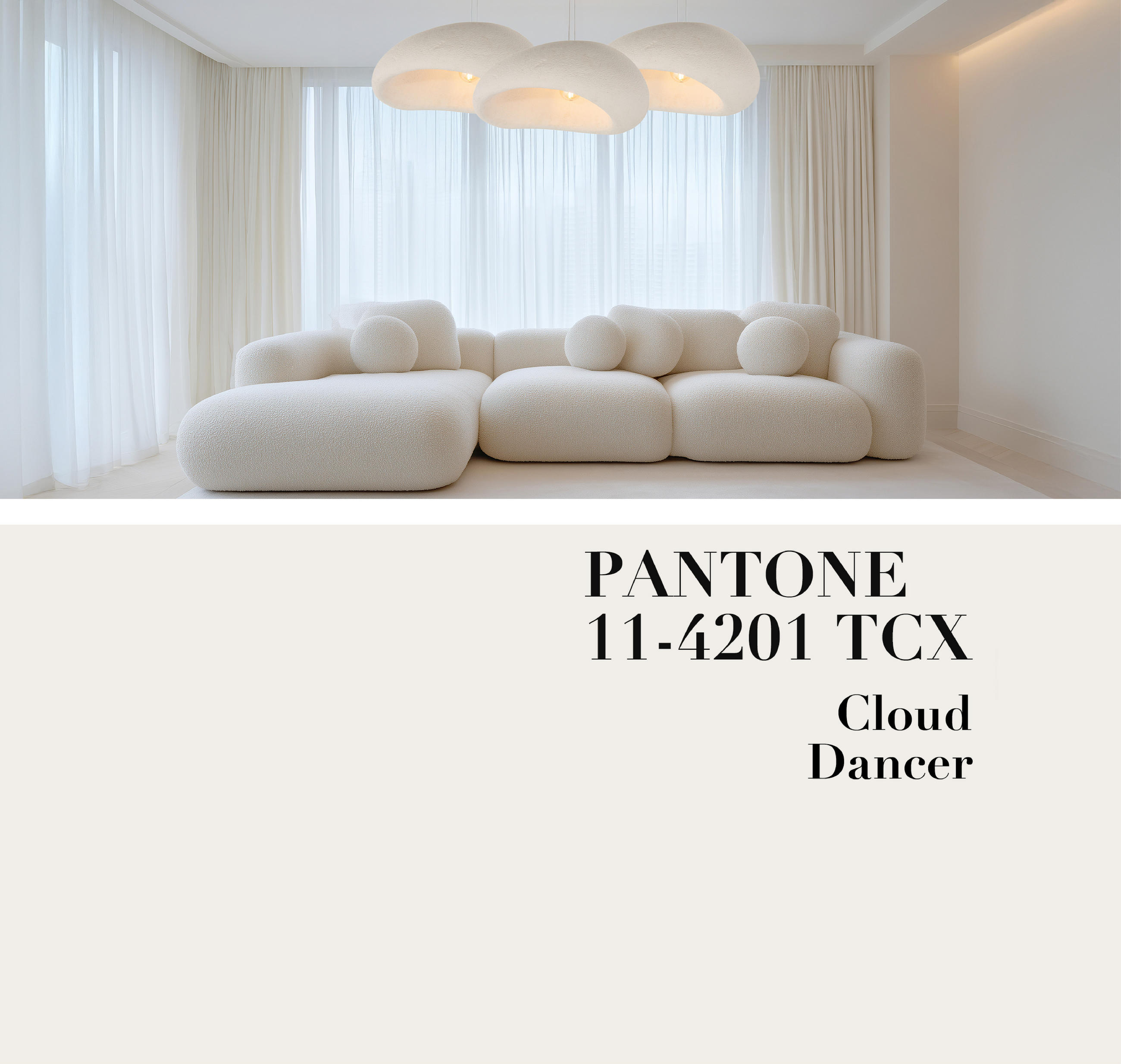 Pantone 11-4201 TCX Cloud Dancer