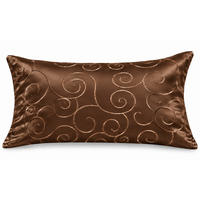 KISSENBEZUG 30x50 cm Braun Damast Circle - Braun, Textil (30/50cm) - TiborTex