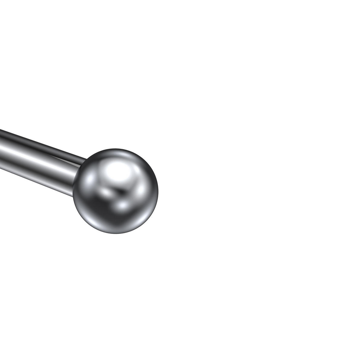 ENDSTÜCKE FÜR GARDINENSTANGEN 20 mm Ø, Luino Chrom, Packung 2 Stück - Chromfarben, Metall (2.5/3/3cm) - INTERDECO