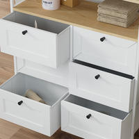 KOMMODE Belaro Weiß 80 x 95 cm 6 Schubladen - Weiß, Holzwerkstoff (80/95/30cm) - Vicco