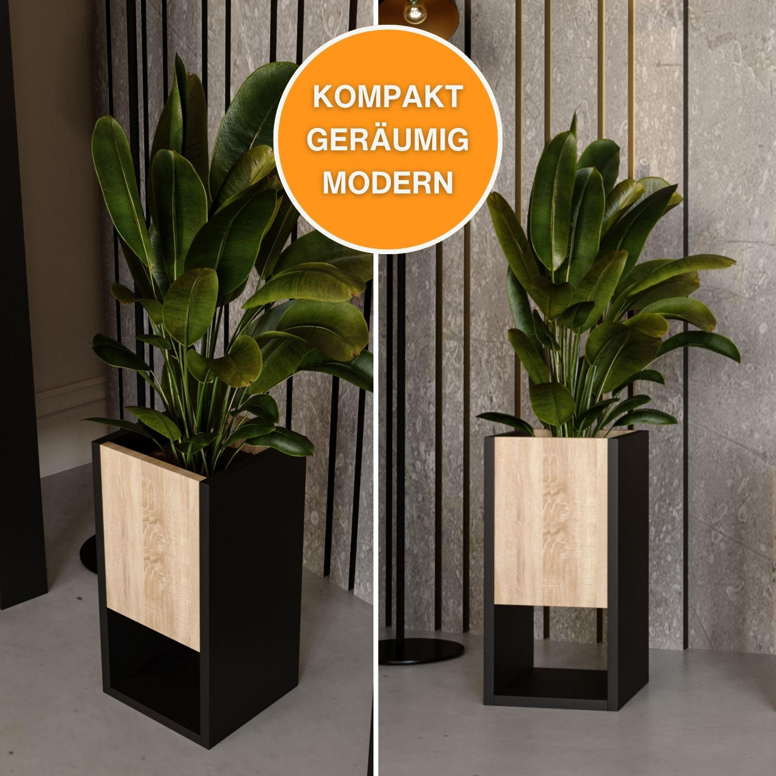 BLUMENKASTEN - Sonoma Eiche, Holzwerkstoff (23/45/23cm) - RAUMHIRSCH FURNITURE