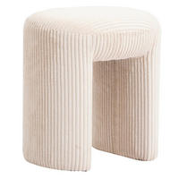 POUF kord Beige - Beige, Textil (40/45/35cm) - Nordlys