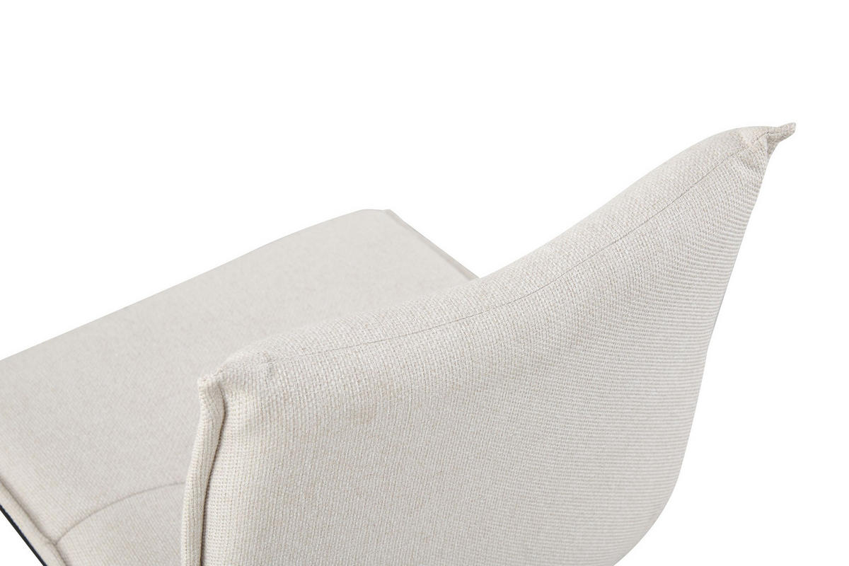 SCHWINGER-STUHL 2er Set Torino Stühle in Creme - gemütliches Design - B/H/T: 46x89x57 cm - Creme, Textil (57/89/46cm)