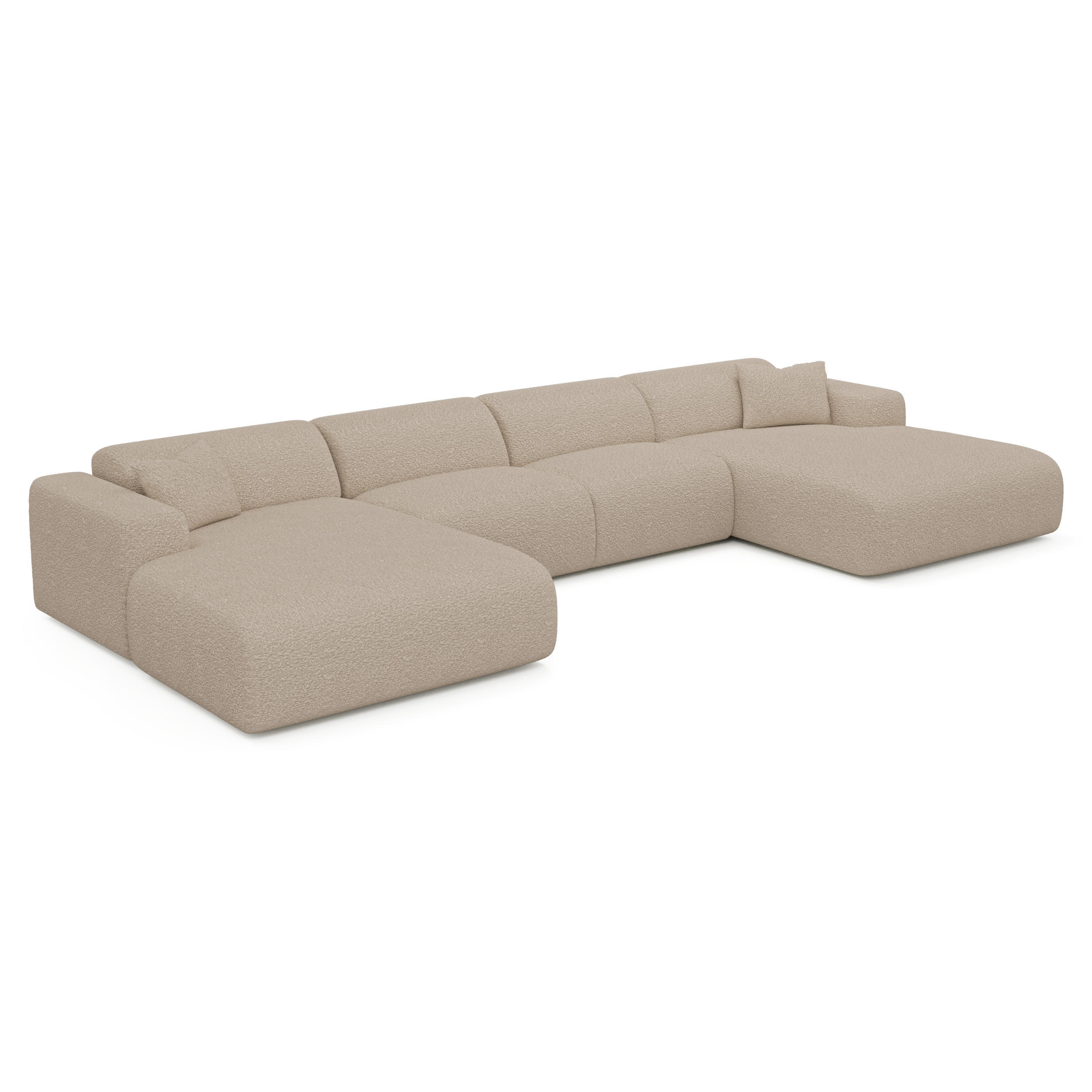 Sia Home Wohnlandschaft Taupe 366x73x165 cm