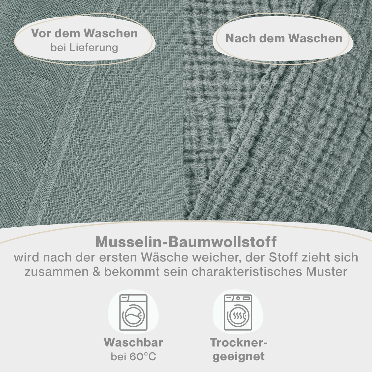 SPUCKTÜCHER 70/70 cm, 100% Baumwolle für Babys, Dunkelgrün, 10er-Set - Dunkelgrün, Textil (70/70cm) - Laleni