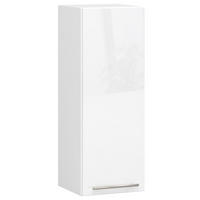 HÄNGESCHRANK Weiß, Weiß Glanz 72/30/30 - Weiß Hochglanz/Weiß, Holzwerkstoff (30/72/30cm) - RAUMHIRSCH FURNITURE