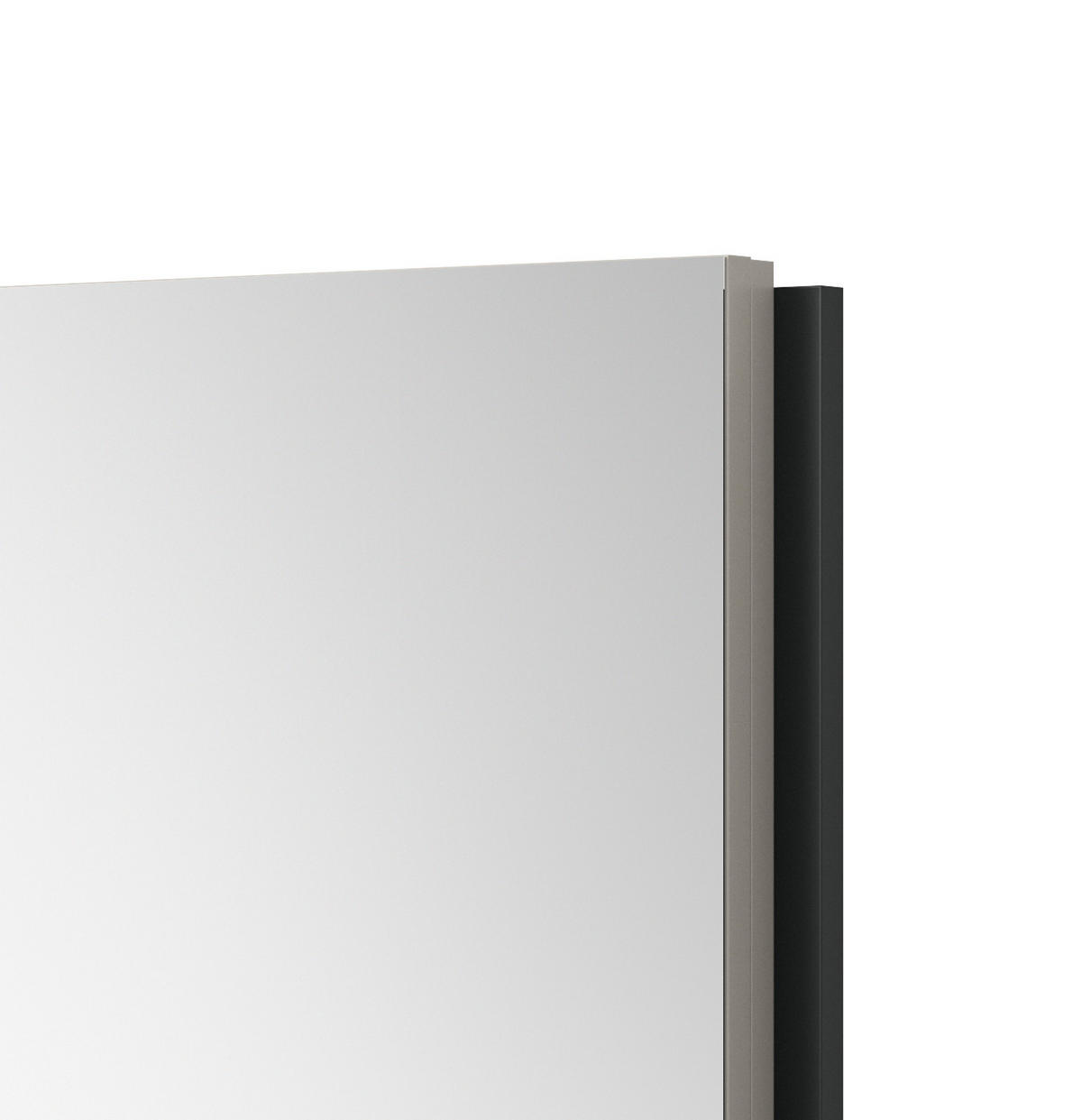 GARDEROBENSPIEGEL Kaschmir, Wandspiegel 72 x 70 cm - Kaschmir/Schwarz, Glas/Holzwerkstoff (72/70/5cm) - Inn.Furn