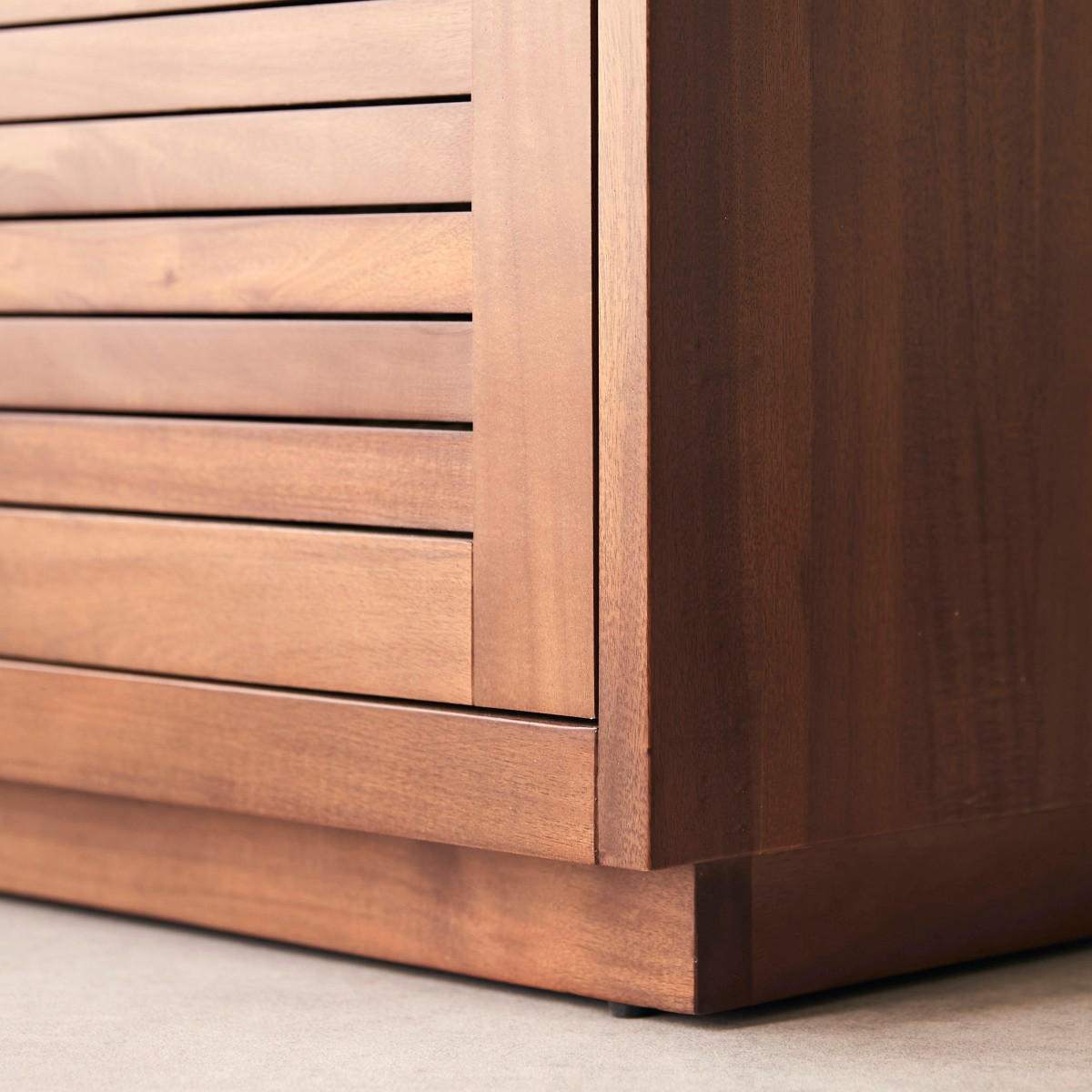 WASCHTISCHUNTERSCHRANK Loggia Natur aus Akazie - Naturfarben, Holz (60/78/45cm) - Tikamoon
